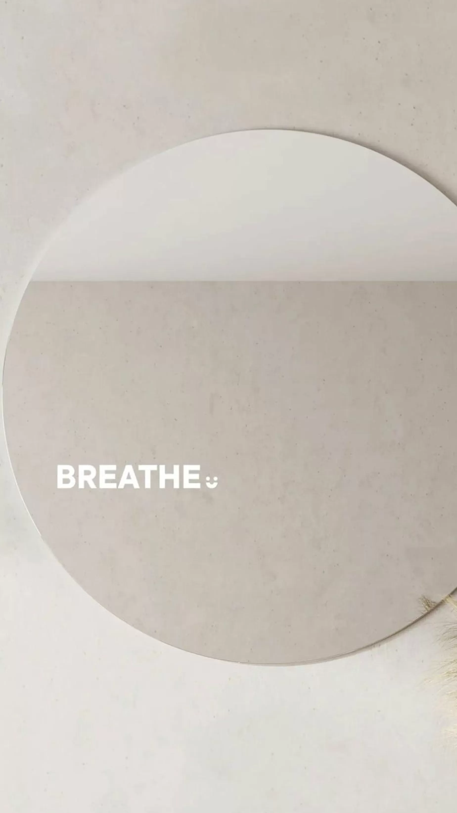 Breathe- Affirmation Mirror Sticker | Billy J Cheap