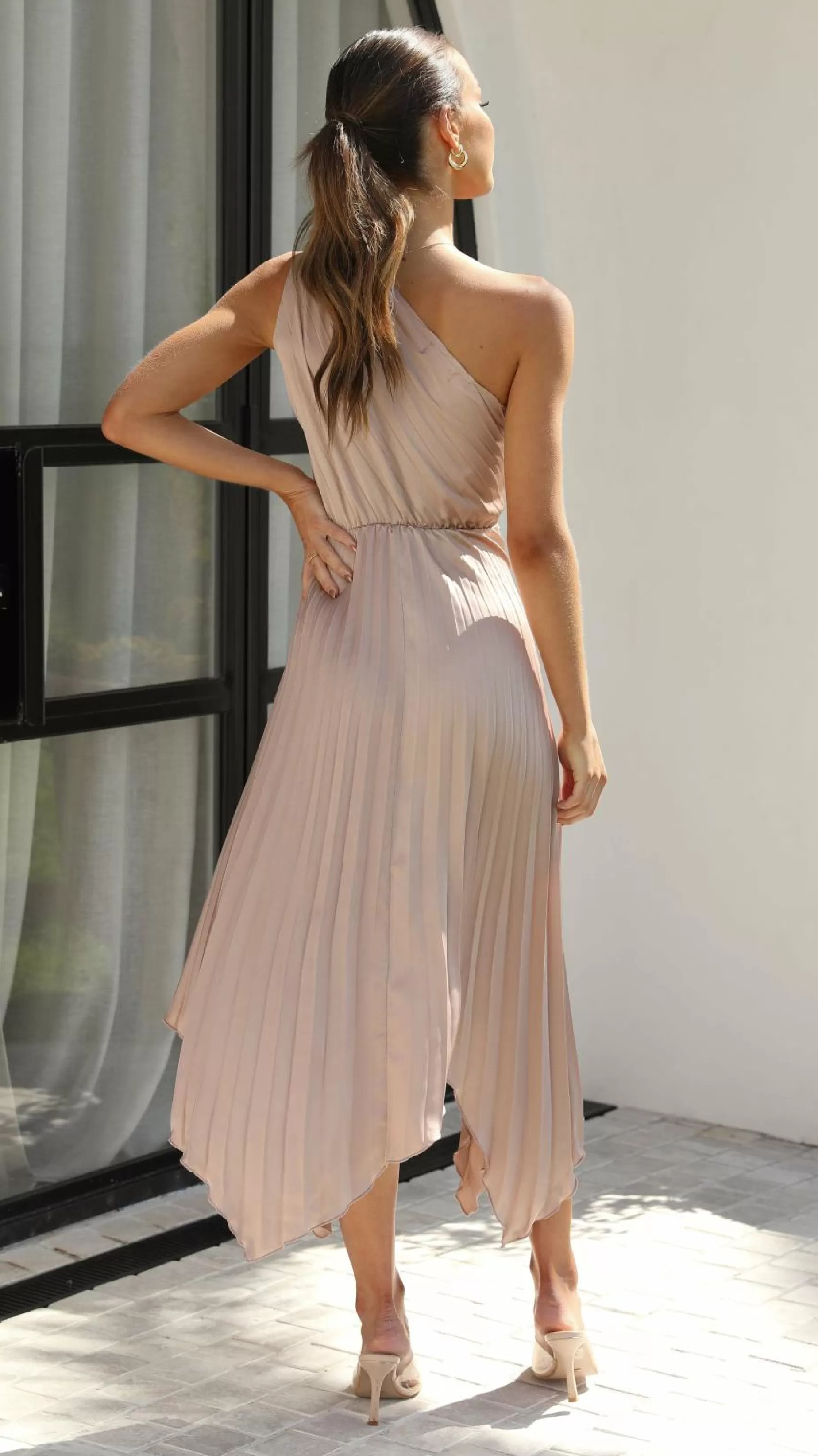 Cali One Shoulder Midi Dress - | Billy J Flash Sale