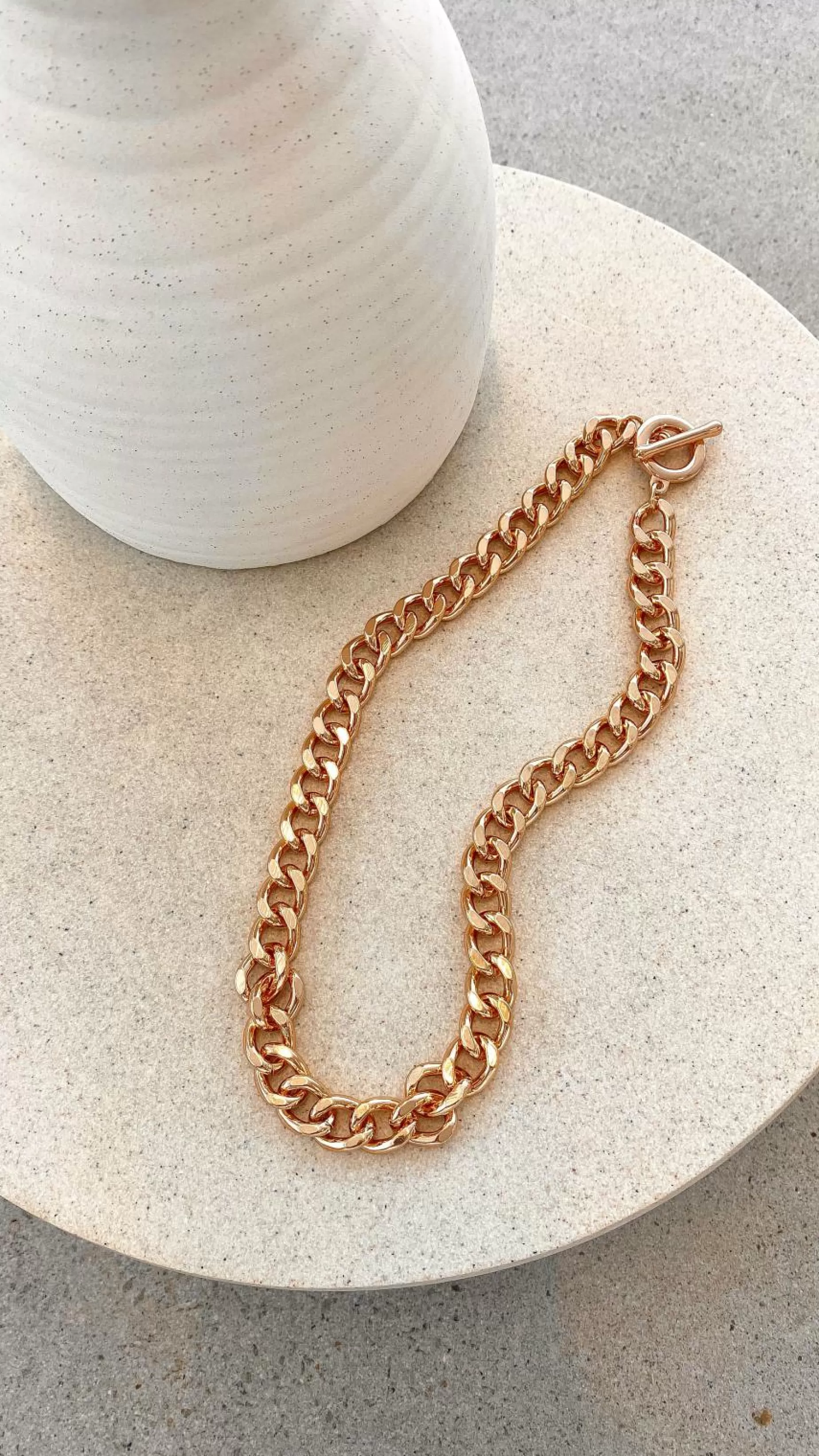 Chunky Fob Chain Necklace - | Billy J Sale