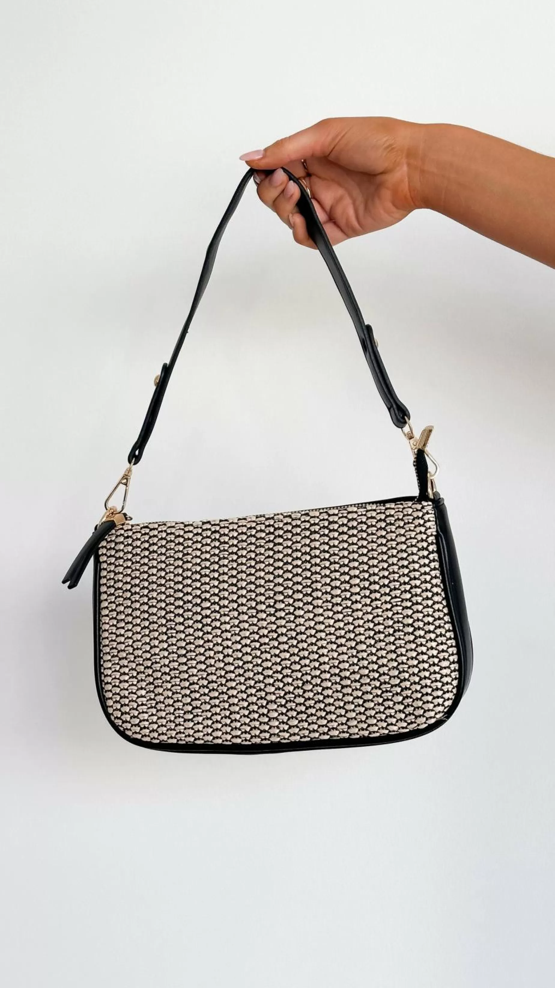 Fifi Woven Slim Shoulder Bag - | Billy J Fashion