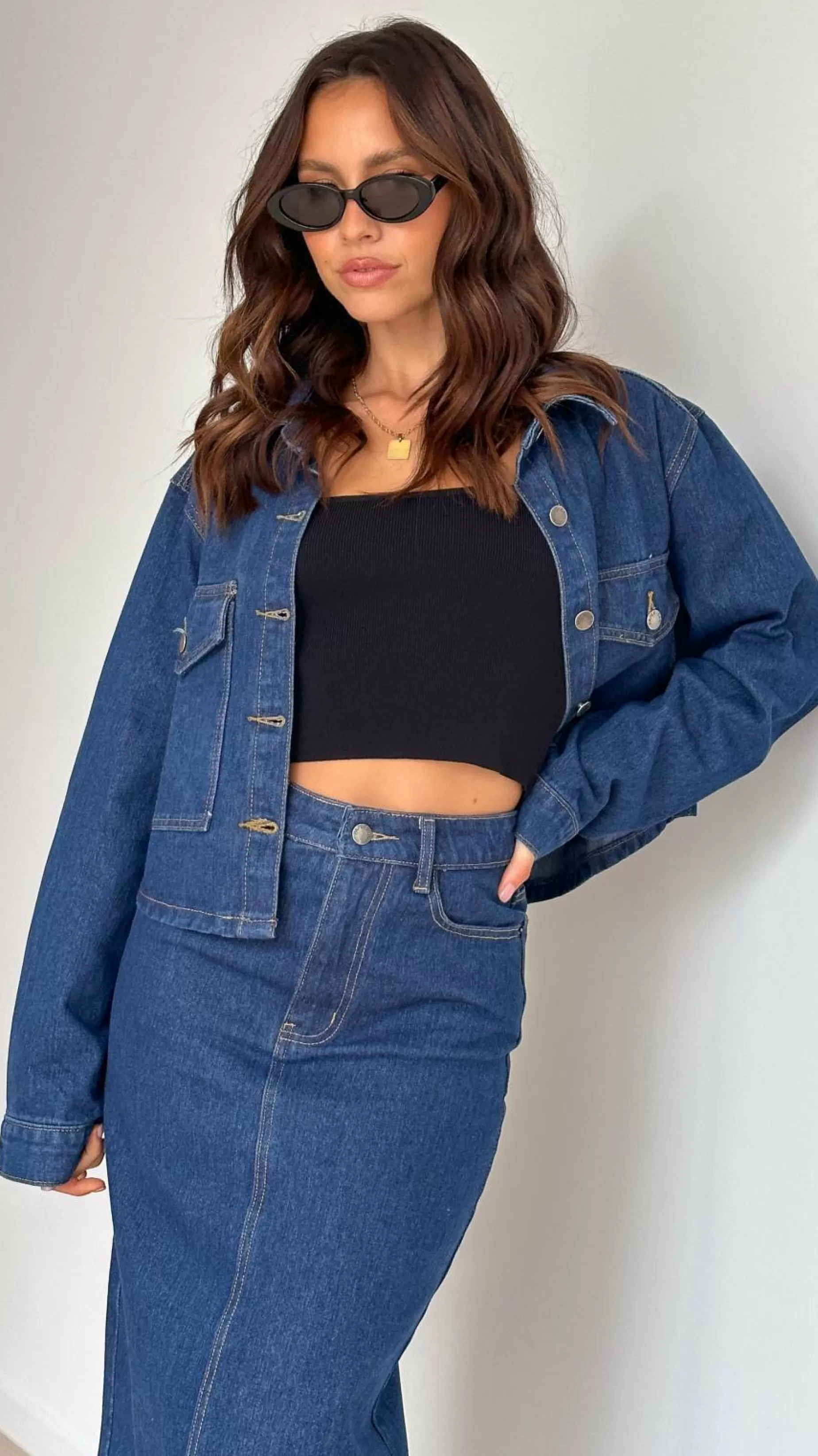 Fiona Denim Jacket - | Billy J Cheap