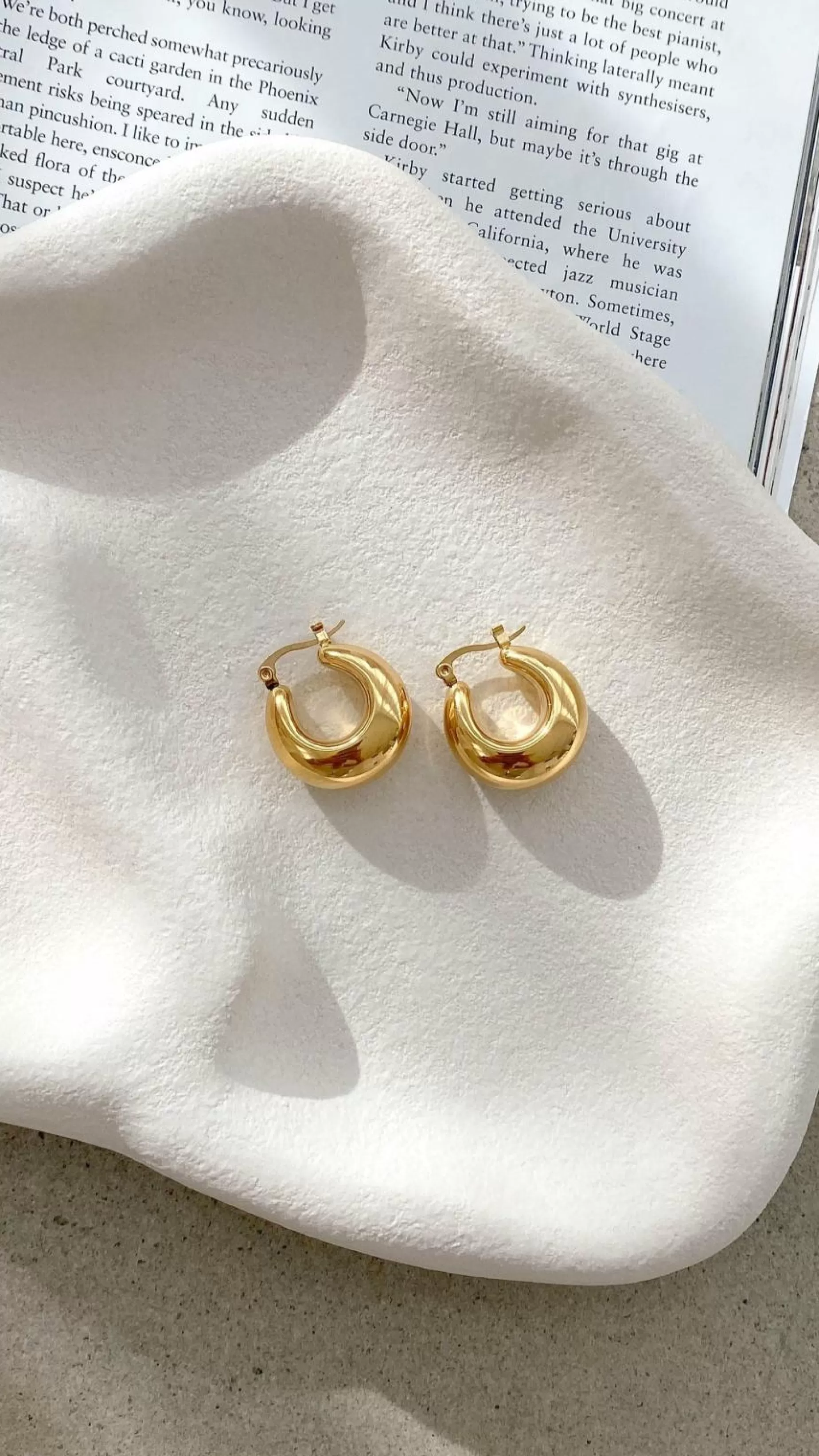 Forte Hoop Earrings - | Billy J Clearance