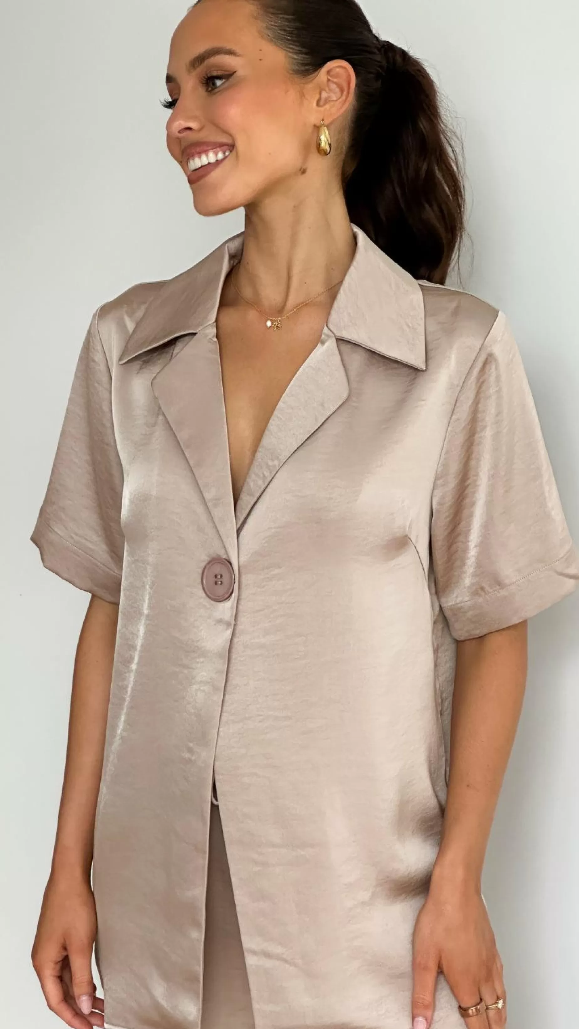 Imogen Button Shirt - | Billy J Flash Sale