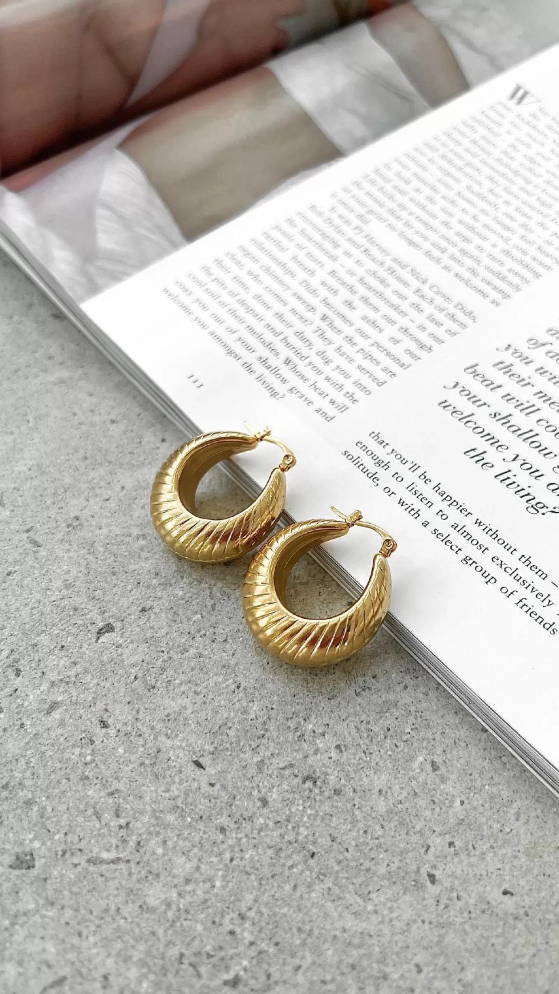 Lauren Coil Plated Earrings - | Billy J Clearance