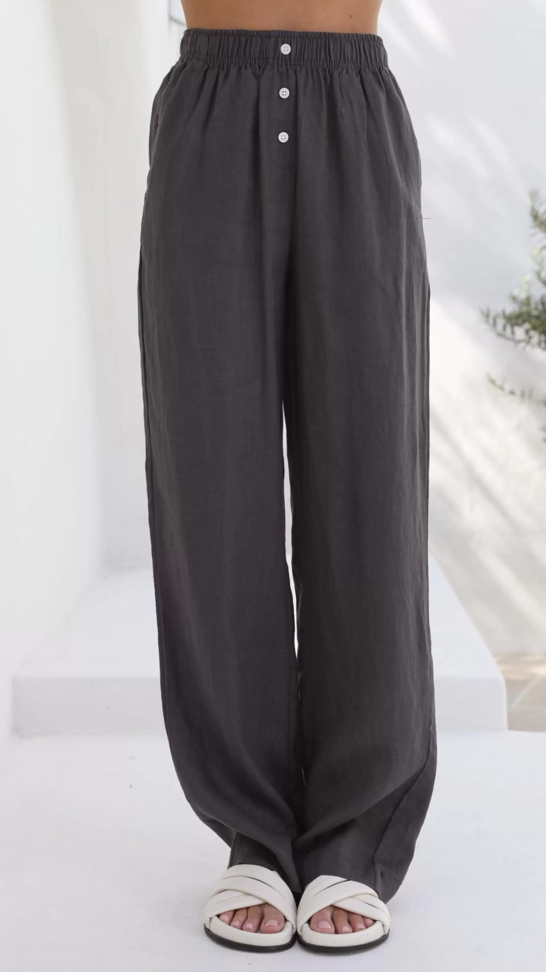 Linen Lounge Pant - | Billy J Hot