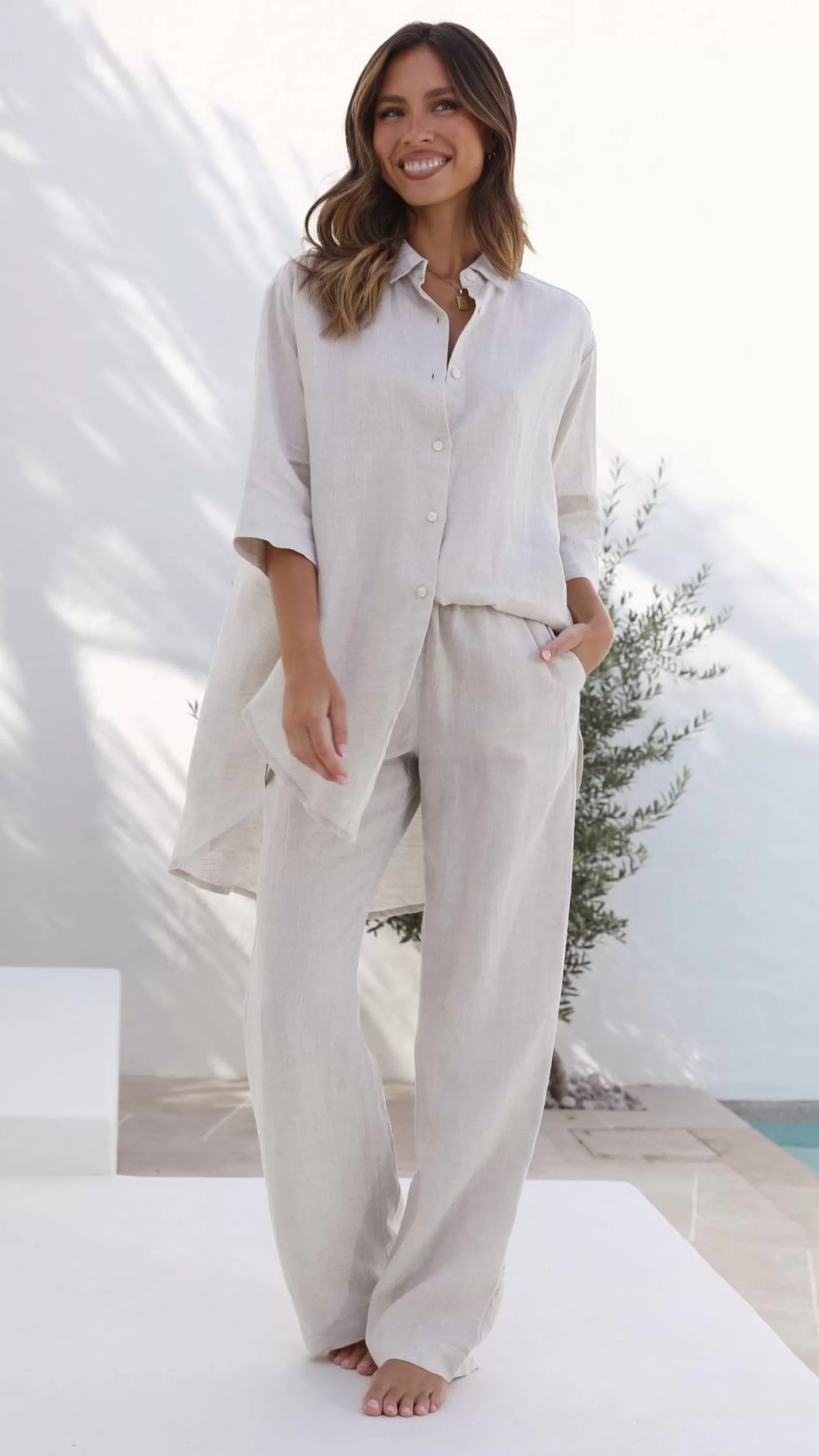 Linen Lounge Pant - | Billy J Best Sale