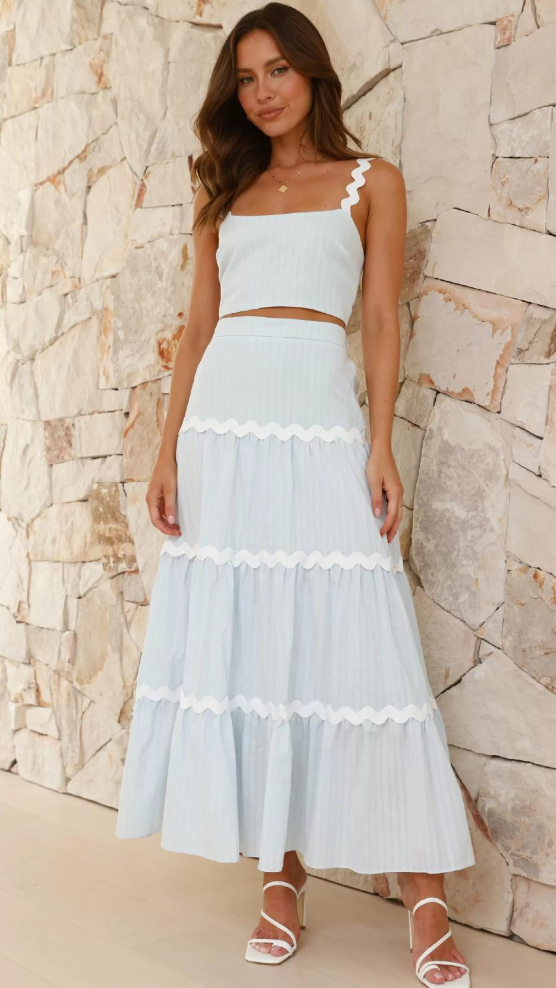 Lys Top And Maxi Skirt Set - | Billy J Hot