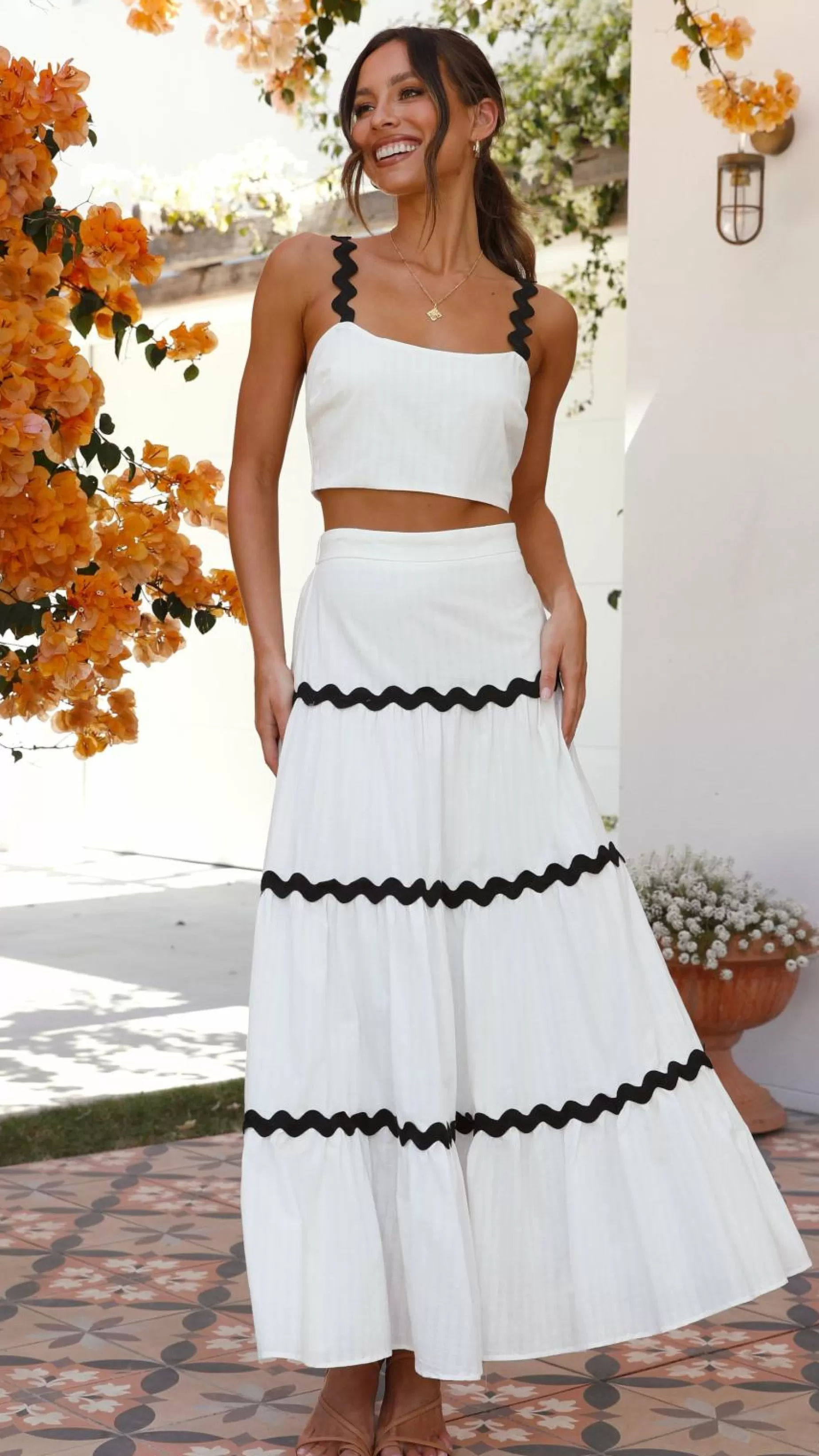 Lys Top And Maxi Skirt Set - | Billy J Outlet