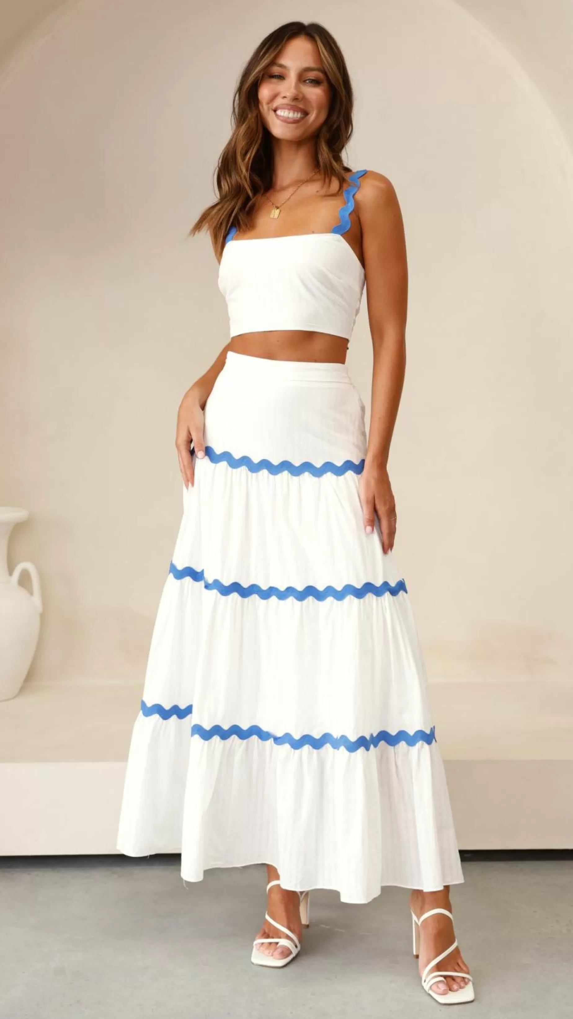 Lys Top And Maxi Skirt Set - | Billy J Cheap