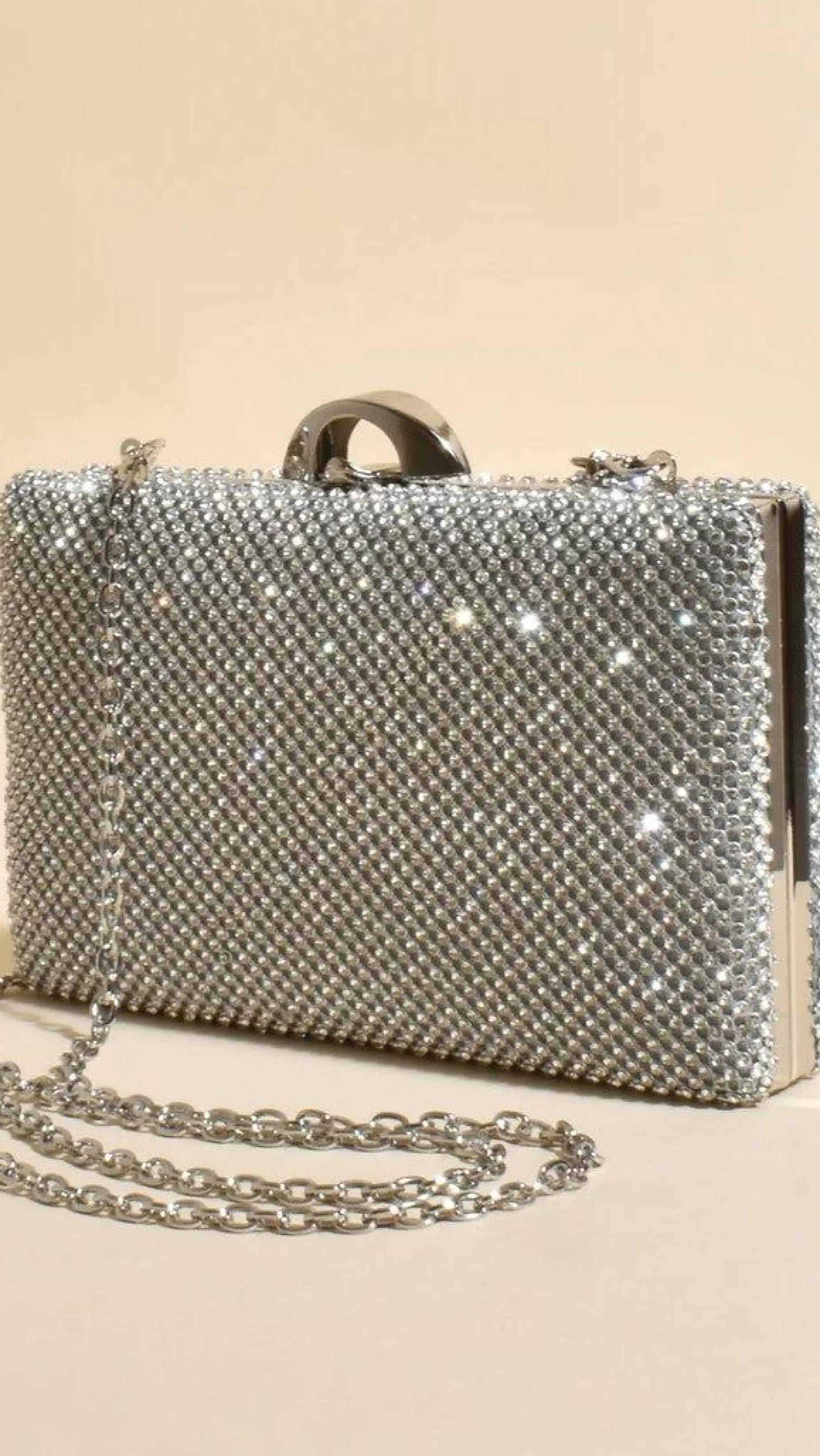 Mariah Diamante Structured Clutch - | Billy J Best Sale