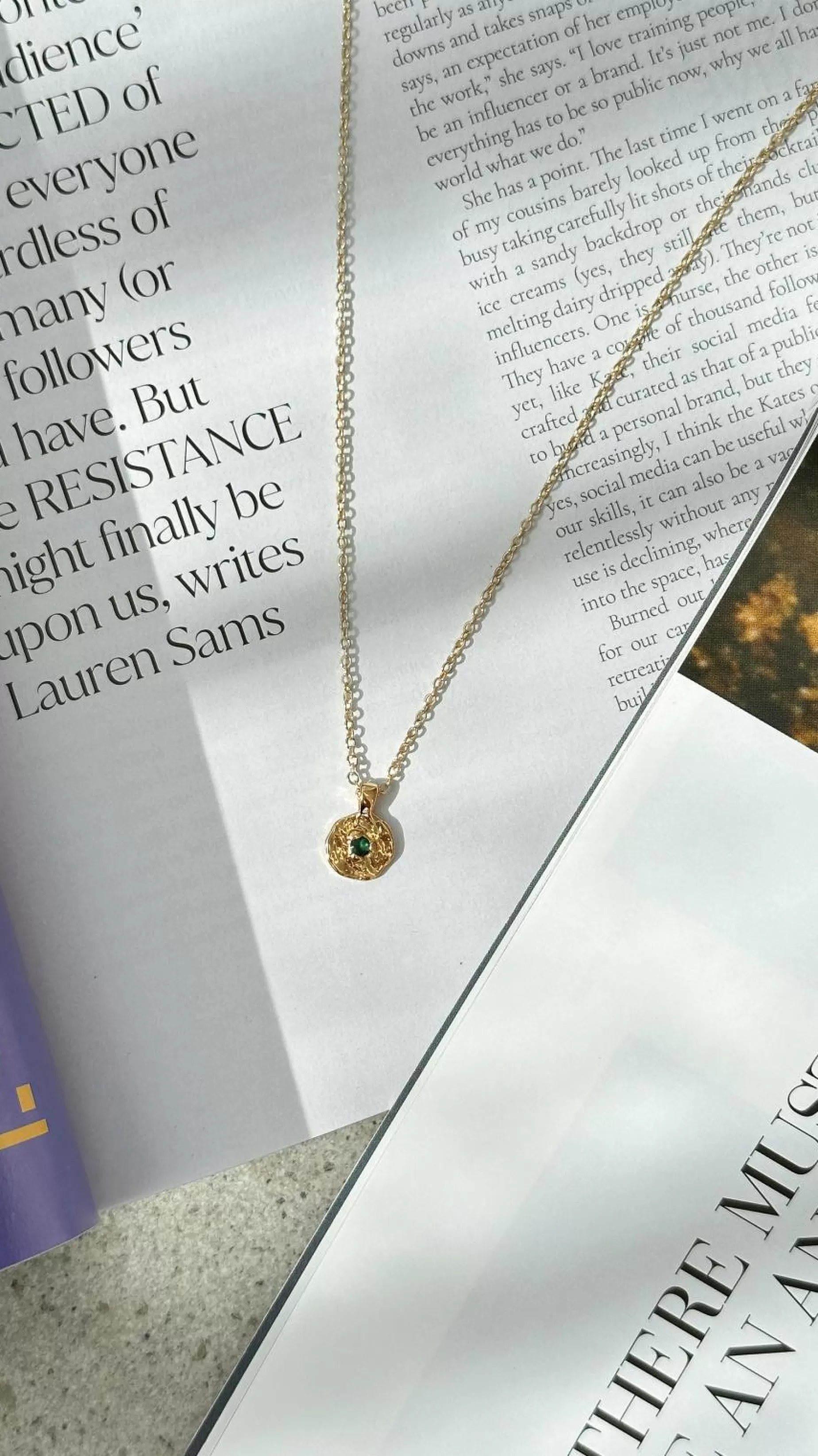 May Birthstone Necklace - | Billy J Hot