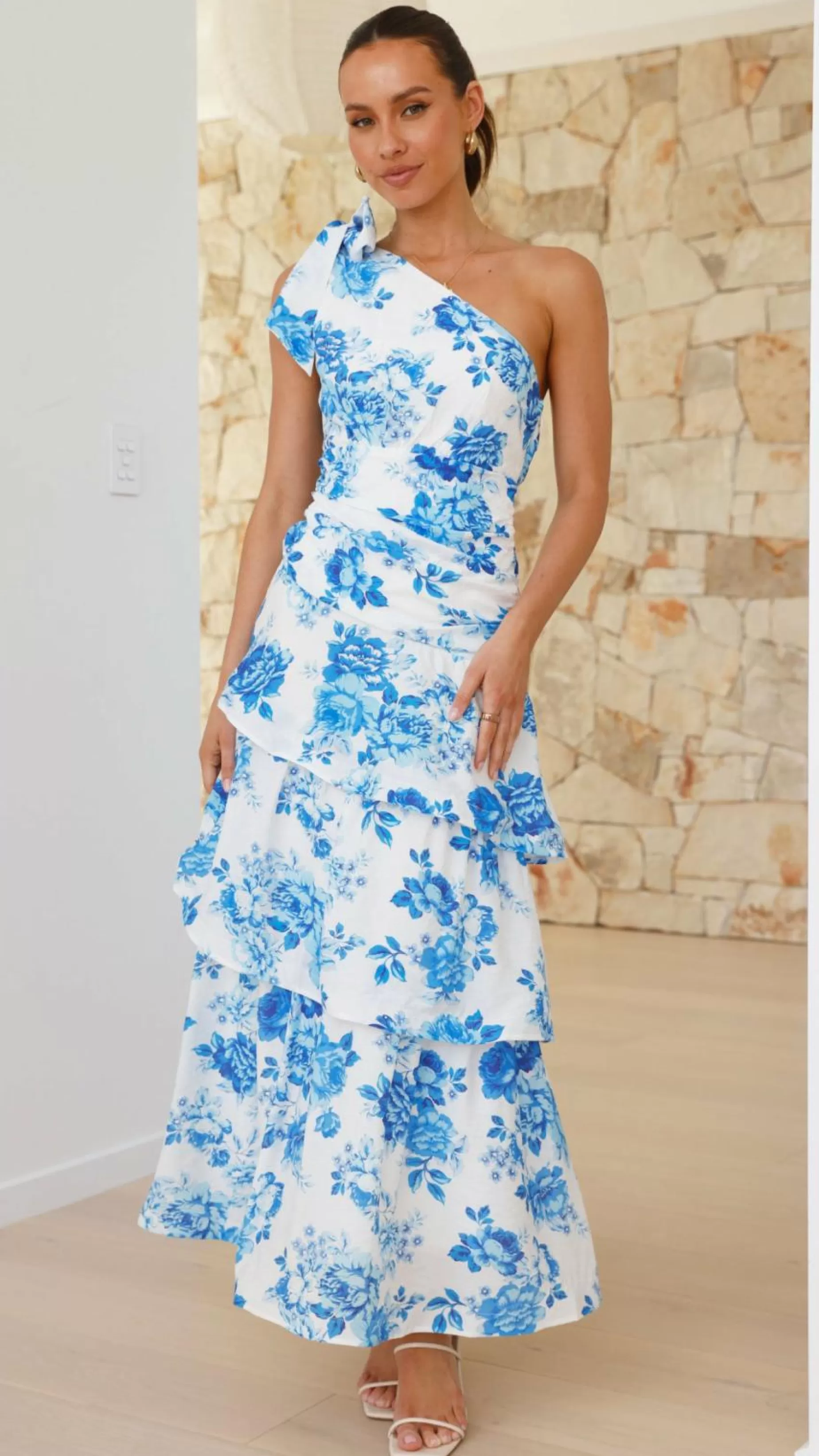 Odilie One Shoulder Maxi Dress - | Billy J Store