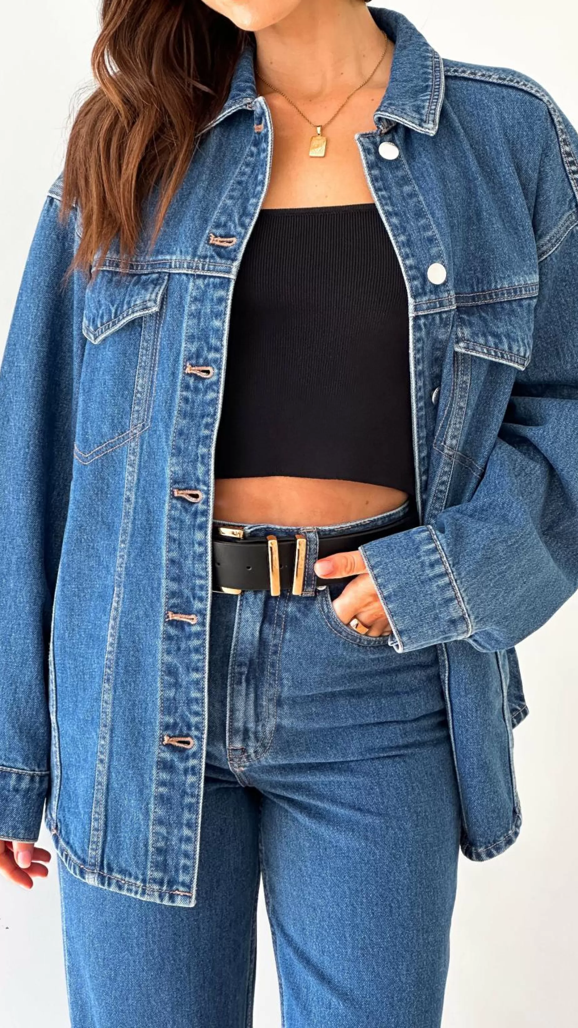 Organic Denim Jacket - | Billy J Hot