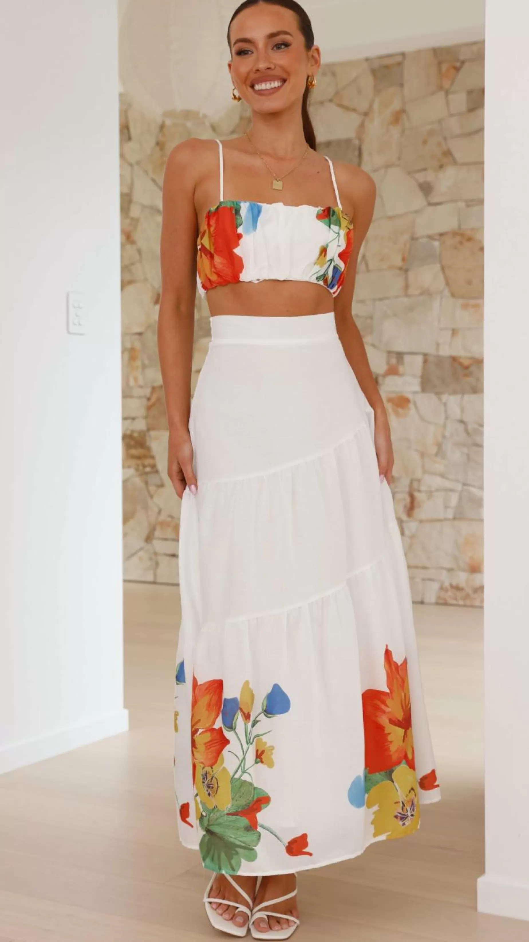 Saraya Top And Skirt Set - | Billy J Fashion