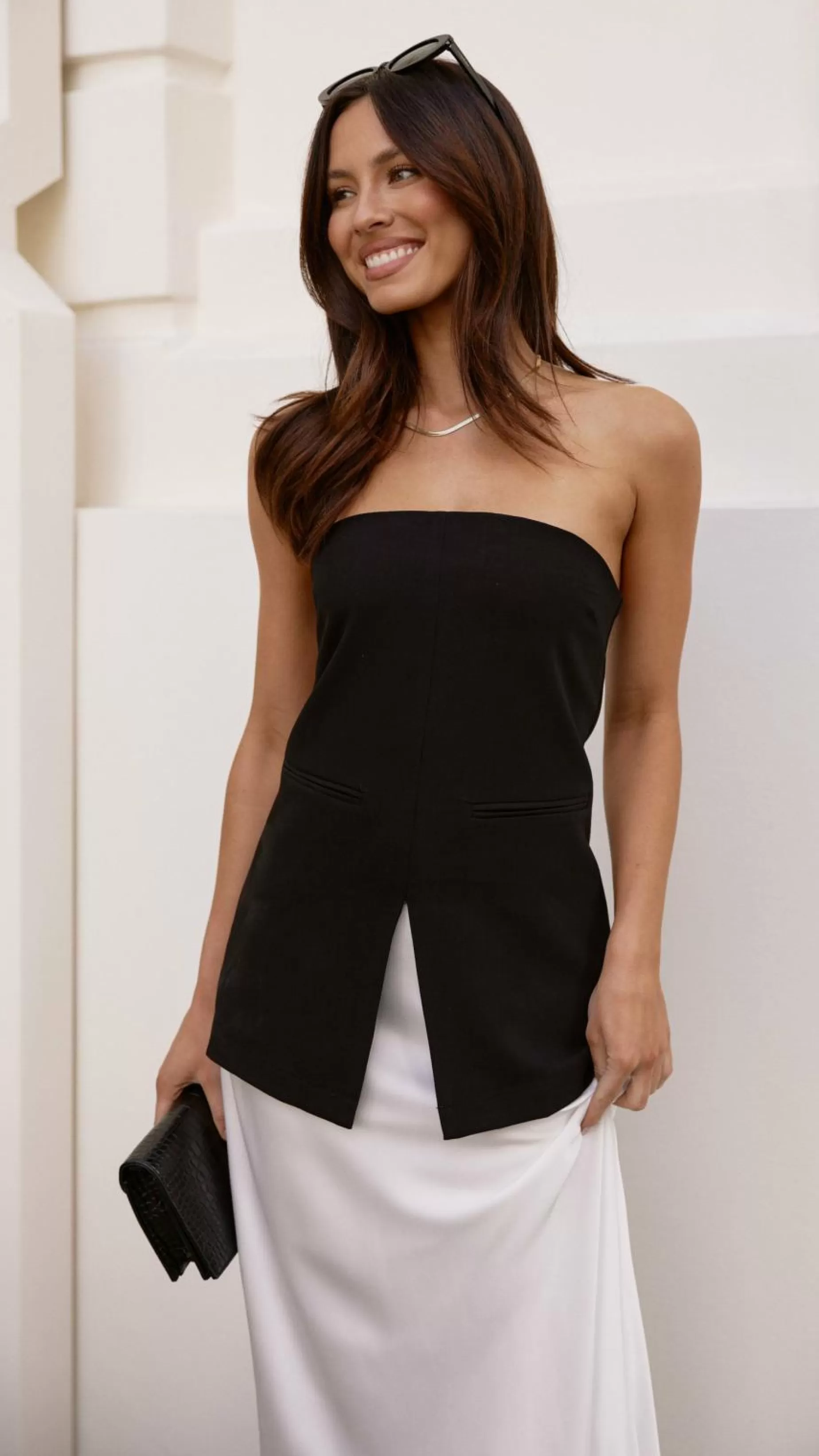 Sorrento Strapless Top - | Billy J Clearance