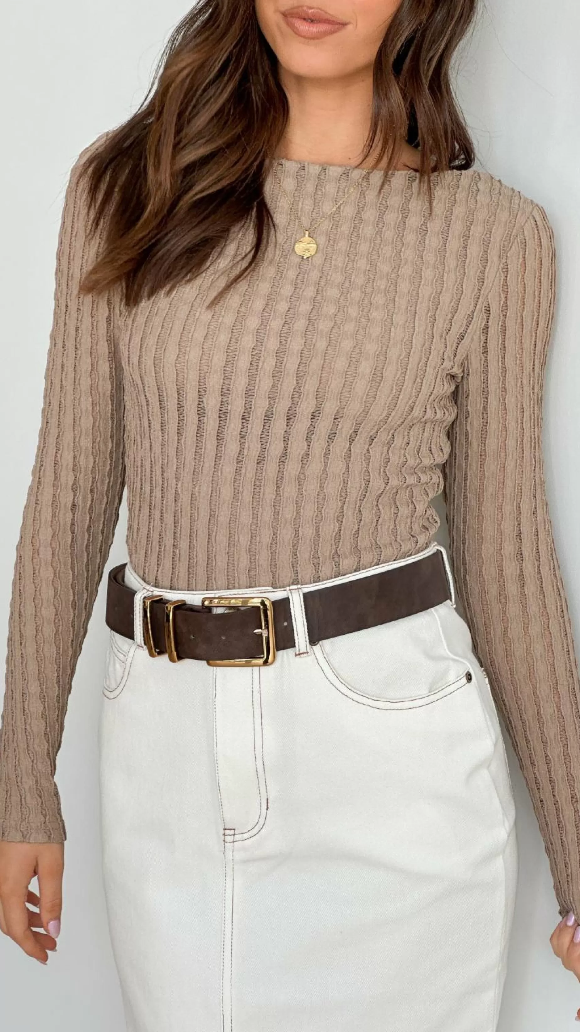 Sydney Long Sleeve Top - | Billy J Discount