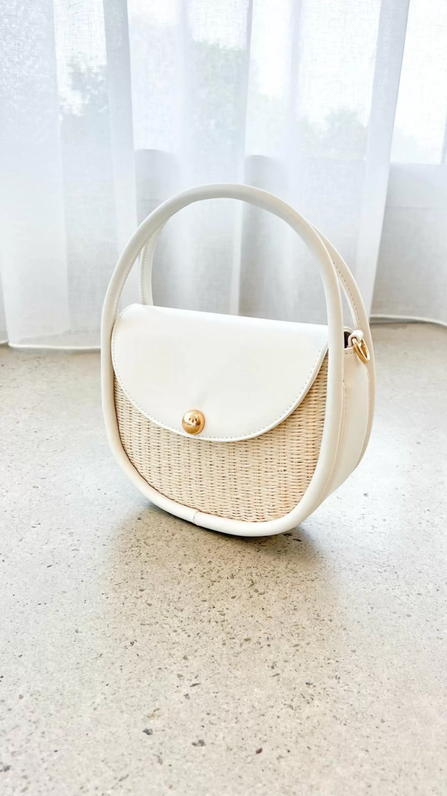 Violetta Woven Circular Mini Bag - | Billy J Best